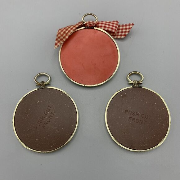 Vtg 3 Framed Cross Stitch Ornaments Nutcracker Ballet Mouse Christmas Friendship - Picture 4 of 10